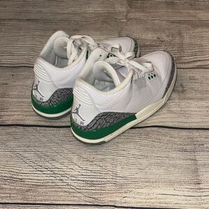 Jordan Athletic Shoes White and Green